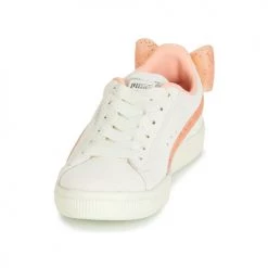 Chaussures Fille Baskets basses Puma PS SUEDE BOW JELLY AC.WHIS Beige -Baskets mode Soldes 10008940 500 C