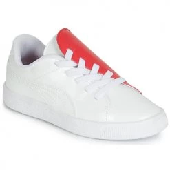 Chaussures Fille Baskets basses Puma PS BKT CRUSH PATENT AC.W-H Blanc