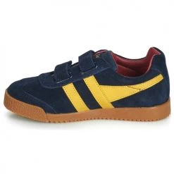 Chaussures Enfant Baskets basses Gola HARRIER VELCRO Bleu -Baskets mode Soldes 11051640 500 D