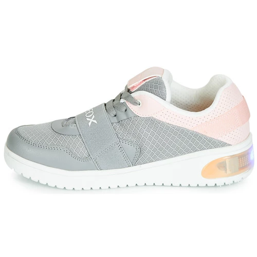 Chaussures Fille Baskets montantes Geox J XLED GIRL Gris / Rose / LED 4 Chaussures Fille Baskets montantes Geox J XLED GIRL Gris / Rose / LED – Image 4