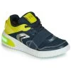 Chaussures Enfant Baskets basses Geox J XLED BOY Marine / Jaune