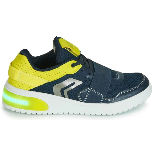 Chaussures Enfant Baskets basses Geox J XLED BOY Marine / Jaune 2 Chaussures Enfant Baskets basses Geox J XLED BOY Marine / Jaune – Image 2