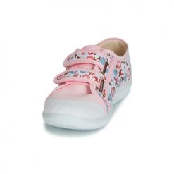 Chaussures Fille Baskets basses Citrouille et Compagnie GLASSIA Rose / Rouge -Baskets mode Soldes 12100751 500 C