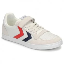 Chaussures Enfant Baskets basses hummel SLIMMER STADIL LEATHER LOW JR Blanc