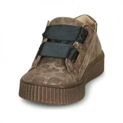 Chaussures Fille Baskets basses Catimini CAVANILLE Marron -Baskets mode Soldes 15080224 500 C