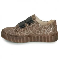 Chaussures Fille Baskets basses Catimini CAVANILLE Marron -Baskets mode Soldes 15080224 500 D
