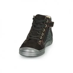 Chaussures Fille Baskets montantes GBB ORENGETTE Noir / Argenté -Baskets mode Soldes 15080634 500 C
