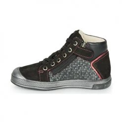 Chaussures Fille Baskets montantes GBB ORENGETTE Noir / Argenté -Baskets mode Soldes 15080634 500 D