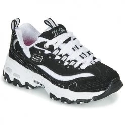Chaussures Fille Baskets basses Skechers D'LITES Noir / Blanc