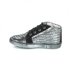 Chaussures Fille Baskets montantes GBB LETO Noir / Argenté -Baskets mode Soldes 15330953 500 D