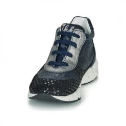 Chaussures Fille Baskets basses Ikks KAREN Bleu -Baskets mode Soldes 15331011 500 C
