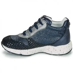 Chaussures Fille Baskets basses Ikks KAREN Bleu -Baskets mode Soldes 15331011 500 D