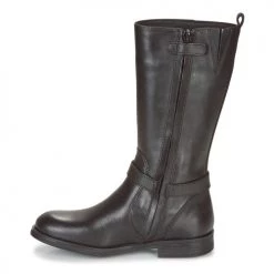 Chaussures Fille Baskets basses Geox JR AGATA Noir -Baskets mode Soldes 15472449 500 D