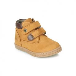 Chaussures Garçon Baskets montantes Kickers TACKEASY Camel / Marron