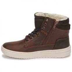 Chaussures Garçon Baskets montantes Bullboxer AID500E6L-DKCG Marron -Baskets mode Soldes 15558345 500 D