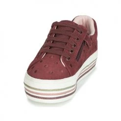 Chaussures Fille Baskets basses Gioseppo FUSSEN Bordeaux -Baskets mode Soldes 15632792 500 C