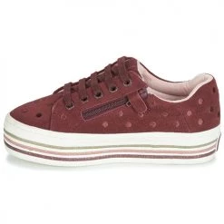 Chaussures Fille Baskets basses Gioseppo FUSSEN Bordeaux -Baskets mode Soldes 15632792 500 D