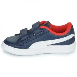 Chaussures Garçon Baskets basses Puma SMASH Marine -Baskets mode Soldes 15821270 500 D