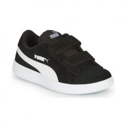 Chaussures Garçon Baskets basses Puma SMASH INF Noir