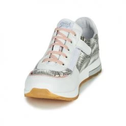 Chaussures Fille Baskets basses GBB LELIA Blanc / Noir / Rose -Baskets mode Soldes 15995404 500 C