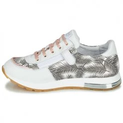 Chaussures Fille Baskets basses GBB LELIA Blanc / Noir / Rose -Baskets mode Soldes 15995404 500 D