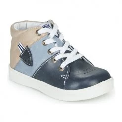 Chaussures Garçon Baskets montantes GBB AMOS Bleu / Gris