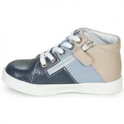 Chaussures Garçon Baskets montantes GBB AMOS Bleu / Gris -Baskets mode Soldes 15997554 500 D