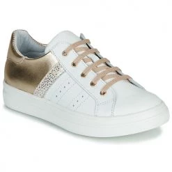 Chaussures Fille Baskets basses GBB DANINA Blanc / Doré