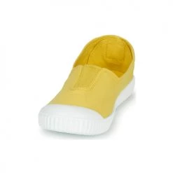 Chaussures Fille Baskets basses Victoria CAMPING TINTADO Jaune -Baskets mode Soldes 16612931 500 C