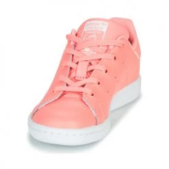 Chaussures Fille Baskets basses adidas Originals STAN SMITH C Rose -Baskets mode Soldes 16626290 500 C