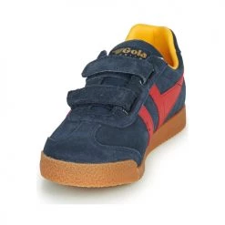 Chaussures Enfant Baskets basses Gola HARRIER VELCRO Bleu / Rouge -Baskets mode Soldes 16637659 500 C