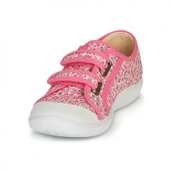 Chaussures Fille Baskets basses Citrouille et Compagnie GLASSIA Rose / Multicolore -Baskets mode Soldes 16698245 500 C