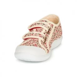 Chaussures Fille Baskets basses Citrouille et Compagnie GLASSIA Ecru / Multicolore -Baskets mode Soldes 16698247 500 C