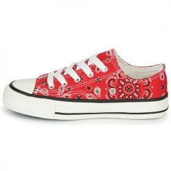 Chaussures Garçon Baskets basses André VOILY Rouge -Baskets mode Soldes 16826485 500 D