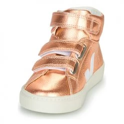 Chaussures Fille Baskets montantes Veja SMALL-ESPLAR-MID Rosé -Baskets mode Soldes 17111410 500 C