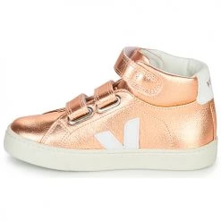 Chaussures Fille Baskets montantes Veja SMALL-ESPLAR-MID Rosé -Baskets mode Soldes 17111410 500 D