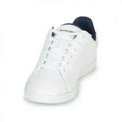 Chaussures Enfant Baskets basses Le Coq Sportif COURTSET GS Blanc / Bleu -Baskets mode Soldes 17366957 500 C