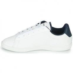 Chaussures Enfant Baskets basses Le Coq Sportif COURTSET GS Blanc / Bleu -Baskets mode Soldes 17366957 500 D