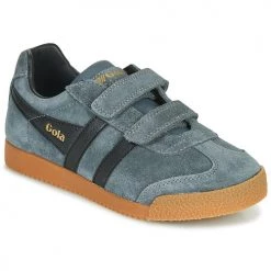 Chaussures Enfant Baskets basses Gola HARRIER VELCRO Gris / Noir