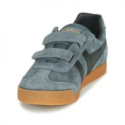 Chaussures Enfant Baskets basses Gola HARRIER VELCRO Gris / Noir -Baskets mode Soldes 17672956 500 C