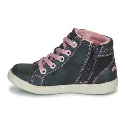 Chaussures Fille Baskets montantes Tom Tailor 72702-BLEU Marine / Rose -Baskets mode Soldes 17673950 500 D