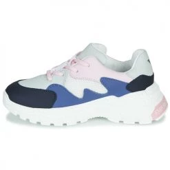 Chaussures Garçon Baskets basses Emporio Armani XYX008-XOI34 Blanc / Bleu -Baskets mode Soldes 17674758 500 D