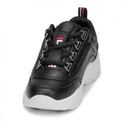 Chaussures Fille Baskets basses Fila STRADA LOW KIDS Noir -Baskets mode Soldes 17682006 500 C