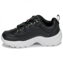 Chaussures Fille Baskets basses Fila STRADA LOW KIDS Noir -Baskets mode Soldes 17682006 500 D