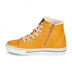 Chaussures Enfant Baskets montantes Mustang 5056604 Jaune -Baskets mode Soldes 17844403 500 D