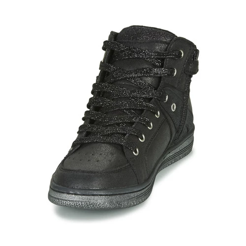 Chaussures Fille Baskets montantes Kickers LOWELL Noir 3 Chaussures Fille Baskets montantes Kickers LOWELL Noir – Image 3