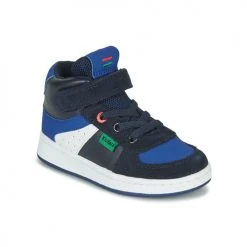 Chaussures Garçon Baskets montantes Kickers BILBON MID Marine
