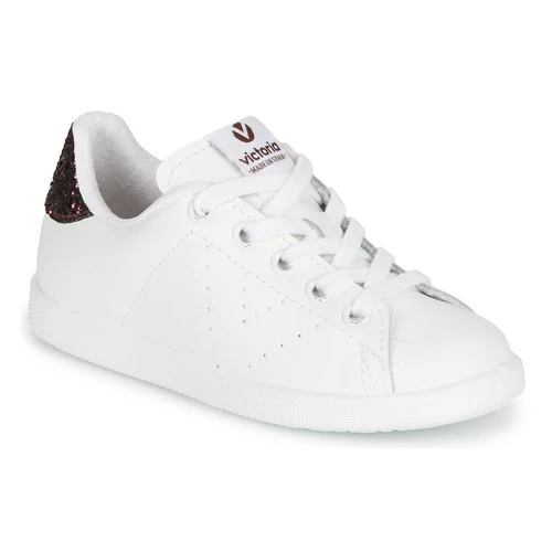 Chaussures Fille Baskets basses Victoria TENIS PIEL Blanc / Bordeaux 1 Chaussures Fille Baskets basses Victoria TENIS PIEL Blanc / Bordeaux