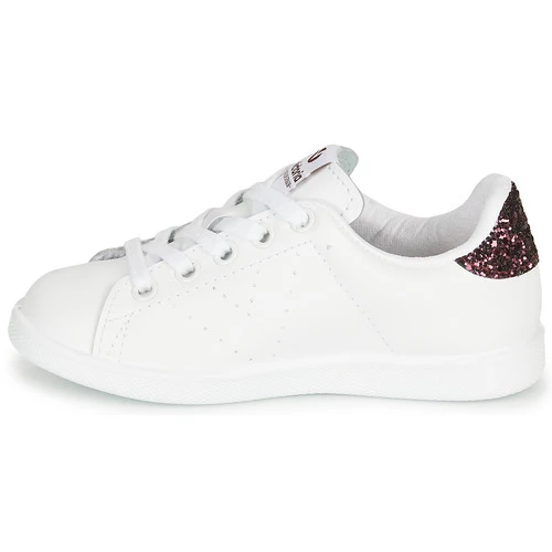 Chaussures Fille Baskets basses Victoria TENIS PIEL Blanc / Bordeaux 4 Chaussures Fille Baskets basses Victoria TENIS PIEL Blanc / Bordeaux – Image 4