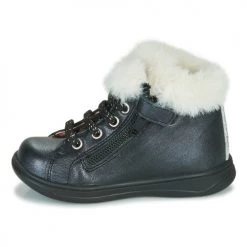 Chaussures Fille Baskets montantes Pablosky 87912 Noir irisé -Baskets mode Soldes 17977802 500 D